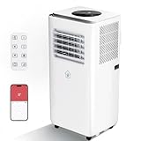 Portable Air Conditioner,8,000 BTU Portable AC Unit with Built-in Cool, 3-in-1 Cooling Fan & Dehumidifier for Rooms up to 350 Sq. Ft.,Smart APP and Remote Control,2 Speed,24H Timer