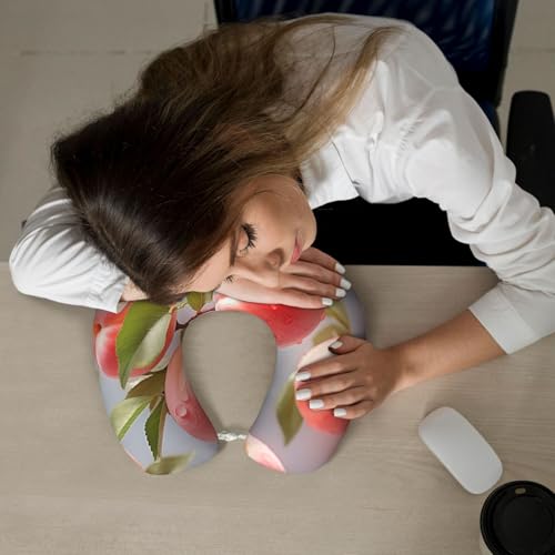 Almohada de espuma viscoelástica para cuello de viaje miniatura 7