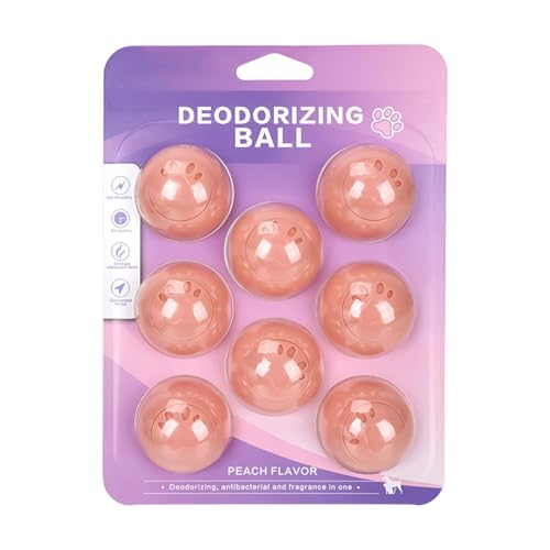 Bolas neutralizantes de olores | 8 unidades naturales de larga duración | bolas de control de olores para mascotas absorben olores | para dormitorio, cocina, hogar, apartamento, armario