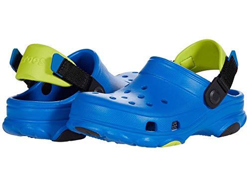 Crocs Unisex-Child All Terrain Clogs with Adjustable Heel Strap, Bright Cobalt, 1 Little Kid