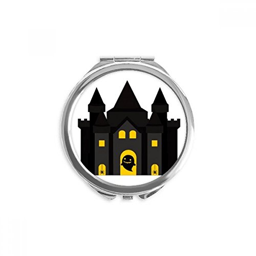 Miroir de poche conte de fées miroir rond maquillage portable à la main design château
