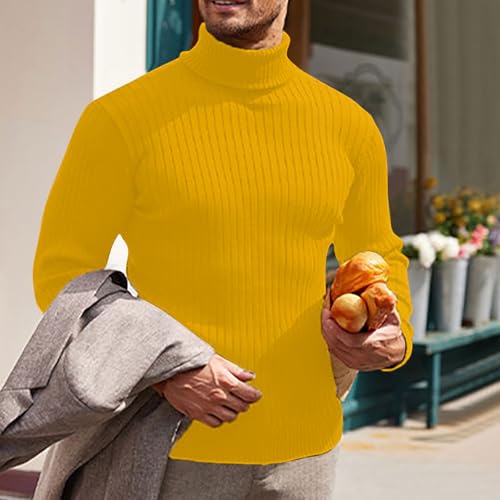 Muscularfit Men's Sweaters Big and Tall Long Sleeve Fashion Knitted Sweater Slim Fit Knitted Pullover Causal Thermal Knitwear2