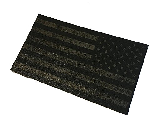 Tattered Reversed Covert American Flag IR - Infrared Reflective Patch 2