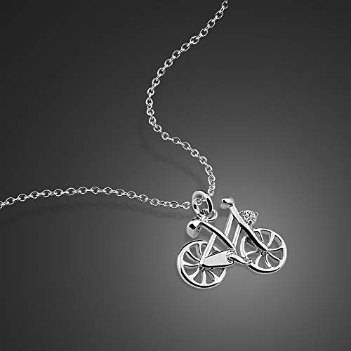 Pendentif ras de cou solide, le cadeau de vélo idéal pour filles et femmes