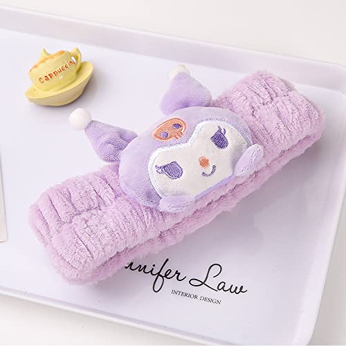 PERFECTSIGHT Kawaii Spa Headbands for Women & Girls - 2 Pack Cute Soft Fleece Facial Headbands for Makeup Skincare and Face Washing - Image 2
