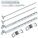 Enhon 2 Pack Universal Lavatory Pop Up Drain Lift Rod, Linkage, and Spring Clip Kit, Compatible with PF0906-CH, Bathroom Sink Stopper Pull Pivot Rod Assembly, Chrome