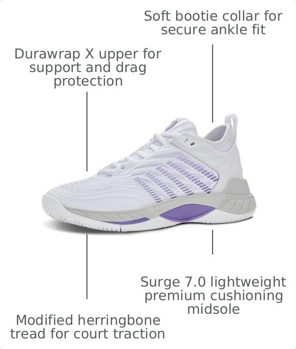 Image of K-Swiss Women's Hypercourt Supreme 2 Tennis Shoe