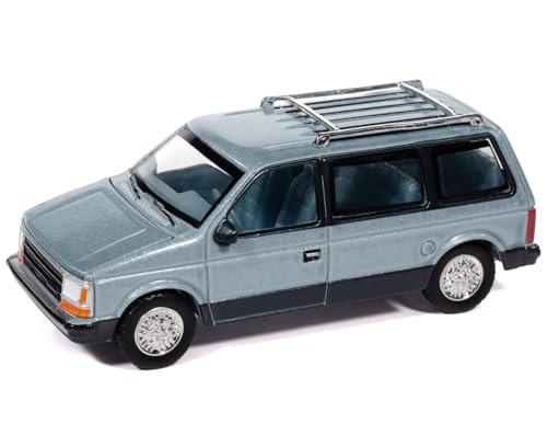 Modelo a escala 1:64 Voyager Van 1987 con interior azul miniatura 2