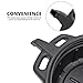NEIKO 20760A Large Oil Drain Pan, 4 Gallon (16L) Capacity, Black Plastic Anti Splash Oil Pan, Motor Oil Drip Catcher Pan, Non Spill Pour Spout, Oil Catch Pan for Changing Oil, Oil Drain Container
