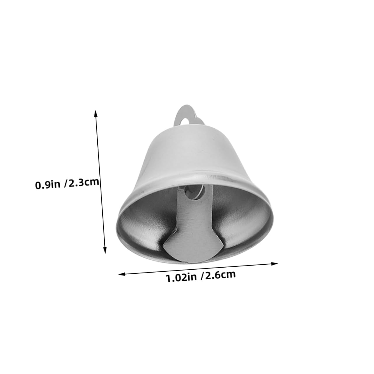 DOITOOL 30pcs Decorative Wind Chime Accessories Wreath Little Bells for Crafts Ornament Bells Small Bell for Craft Christmas Tree Bell Christmas Pendant Bell Craft Jingle Bells Iron Silver