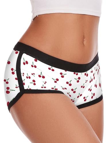 Image of Aueyan Womens Boyshorts Panties Stretchy Boxer Briefs Novelty Lounge Sleep Shorts