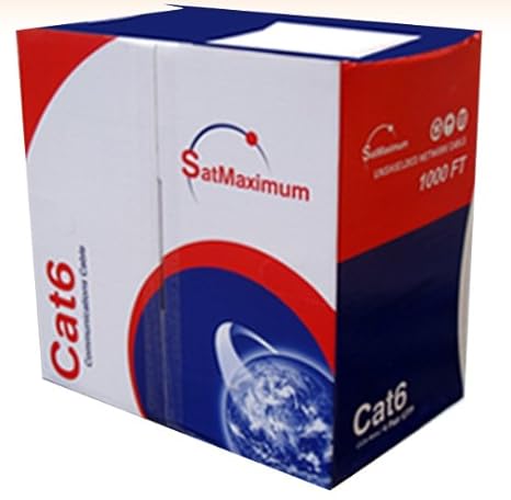 Cat6 1000ft Utp Solid Gray Network Ethernet Cable Bulk