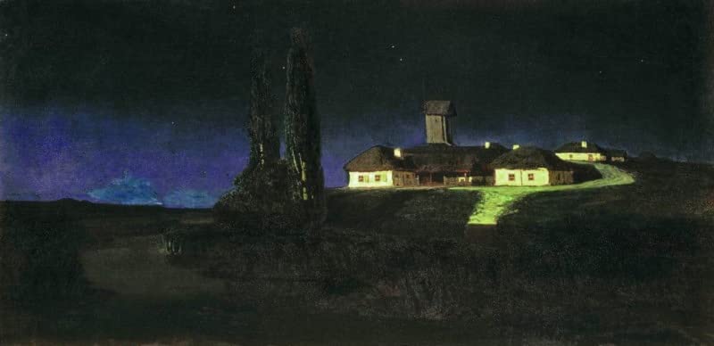 Toile murale abstraite nuit ukrainienne Kuindzhi poésie visuelle salon