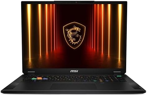 MSI Stealth 18 HX AI 18” 120Hz UHD+ Gaming Laptop: Intel Ultra 9-275HX, NVIDIA Geforce RTX 5090, 64GB DDR5, 2TB NVMe SSD, Wi-Fi 7, Win 11 Pro: A2XWJG-035US