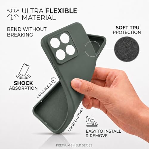 Image of FIRST MART Matte Silicone Back Cover for Motorola G37 Power - Green