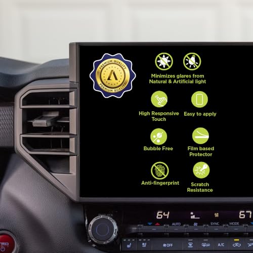 Artemis Shields Screen Protector for Toyota Tundra 14 inch Display (2022-2026) – Matte Anti-Glare, Anti-Fingerprint PET Film, Scratch-Resistant, Laser-Cut for Full Coverage – 2-Pack