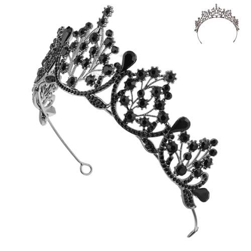 LALADEFIEE Tiara De Princesa De Bailarina Cristal Ideal Para Bodas Disfraz De Reina Ligera y Cómoda