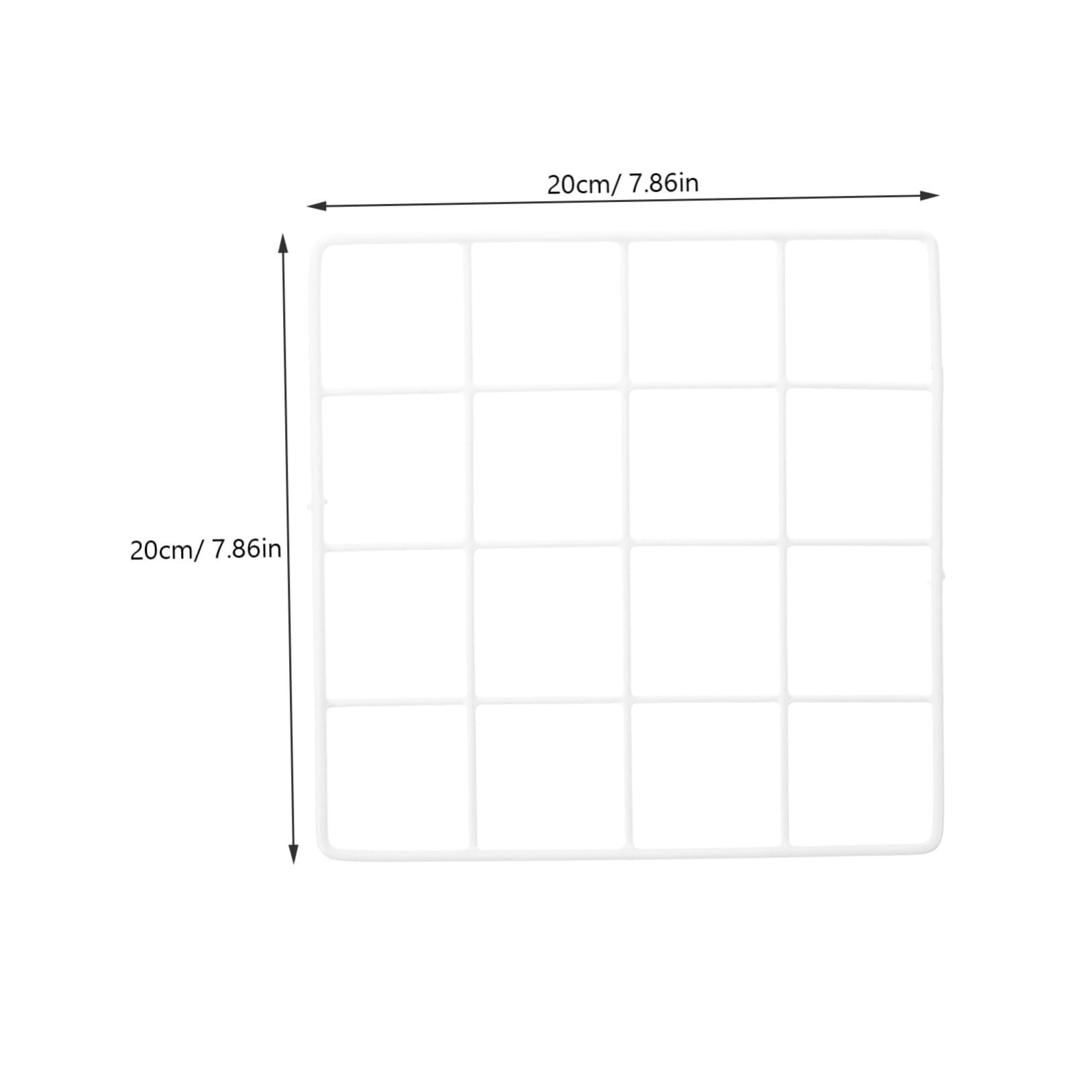 Levemolo 4pcs Wall Grid Decoration Pictures Display Grid Panel Photo Frame Wall White Mesh Photo Display