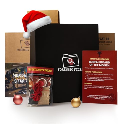 Image of Forensic Files Detective Gift Box Premium Crime-Solving Startup City Secret | Detective Toolkit + Surprise Free Case File | Gift for Couples, Friends & Teens | Murder Mystery Game