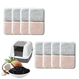 8 Pack Filter Replacement Compatible with Catit Airsift Jumbo/Regular/Smartsift Box, Dual Action Filter to Keep Catit Litter Box Fresh Smell，Cat Litter Box Filters Pads Replacement