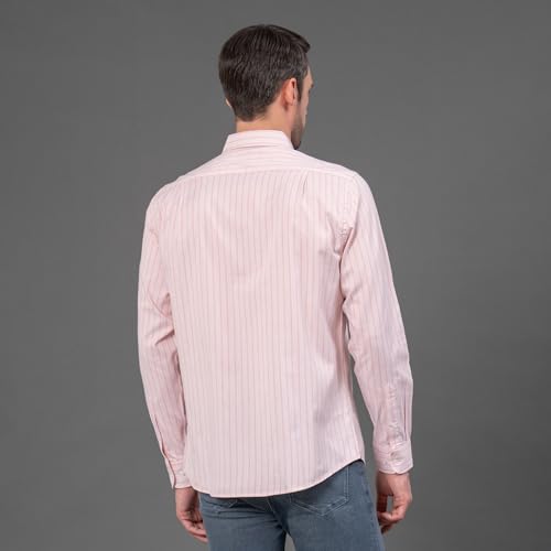 Image of Red Tape Striped Regular Fit Shirt For Men | Comfortable & Stylish