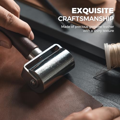 VULKIT Bifold Wallet Genuine Leather For Men Slim Minimalist Front Pocket RFID Blocking Card Wallet Wine3