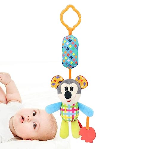 Brinquedos chocalhos pendurados para bebês - Brinquedos para carros e carrinhos de bebê com animais