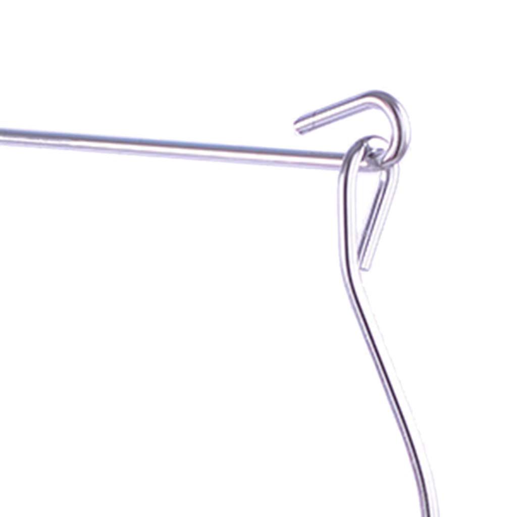 Cintre Pantalon 6 Niveaux En Acier Inoxydable - Gain De Place, 12 Pinces Réglables, Pour Jupes, Shorts, Rangement Dressing