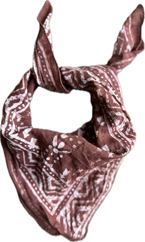 Bandana 100% Cotton Bandanas, Bohemian Style Cotton Neck Scarf, Boho Soft Cotton Bandana, Cotton Neckerchief, Cotton Square Scarf gift handkerchief ECO priendly print Best Gift4