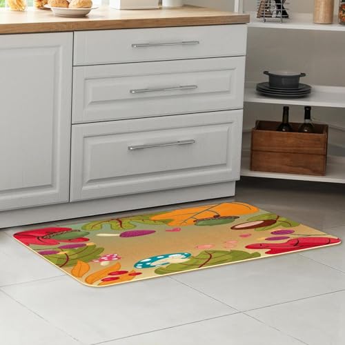 Alfombra de cocina VAPOKF absorbente para evitar resbalones y proteger el suelo limpio 7