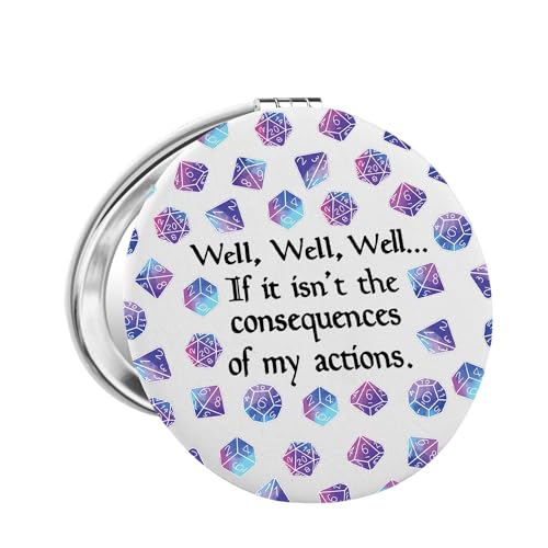 D&D Player Gifts Dungeons RPG Gamer Gift DM Mirror DnD Video Game Player Rogue Gift For Friend (Well consequences UK)