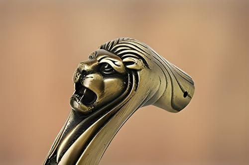Image of Aluminum Lion Door Handles for Main Door Pull Handle Main Glass & Wooden Door Handle Pull & Push Handle Door Accessories, Handle Home Decor Door Hardware Antique Brass. (Pack of 1 (12 Inch))