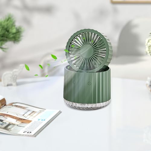 Dovxk Nebelventilator, Sprühnebelventilator, Tischsprühnebel, Fächerwasser, Elektrischer USB-Desktop-Sprühwasserventilator für den Tisch-, Heim- und Reisegebrauch – Bild 4