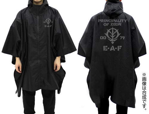 コスパ 機動戦士ガンダム ジオン軍 レインポンチョ BLACK