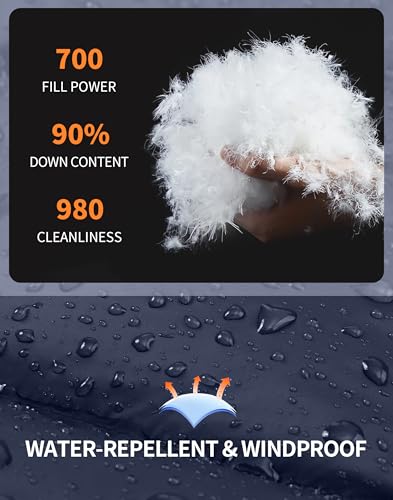 Pioneer Camp Women's Down Puffer Jacket Lightweight Hooded Winter Coat Water Repellent Quilted Fuffy Jacket Outdoor Casual4