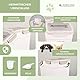 Mobiclinic® Pets, Futterbehälter, Für Haustiere, Feedpet, Fassungsvermögen 20L / 8Kg, Hermetischer Verschluss, 23x25, 5x36, 5cm, Inkl. Schaufel und messbecher, Mit rädern, Klarsichtfenster