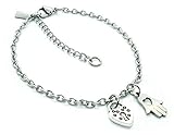 Owned Spanked Anklet Bracelet Chain with Lock and Hand Jewelry- BDSM Bondage