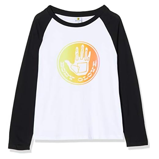 Body Glove Fader L/S Baseball Tee långärmad tröja dam M vit/svart