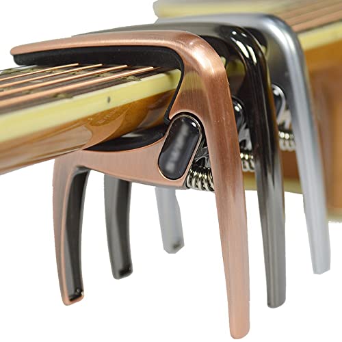 EXENXA Accueil Capo de Guitare K8 Capo de Guitare en Alliage de Zinc Capo de Pince à clé à Changement Rapide à Une Main… - Les Beatles, Paul McCartney, John Lennon, RIngo Starr, George Harrison EXENXA Accueil Capo de Guitare K8 Capo de Guitare en Alliage de Zinc Capo de Pince à clé à Changement Rapide à Une Main… – Image 4