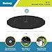 Bestway Flowclear PVC Round 15 Foot Pool Cover for Above Ground Frame Pools with Drain Holes and Secure Tie-Down Ropes, Black (Cover Only)