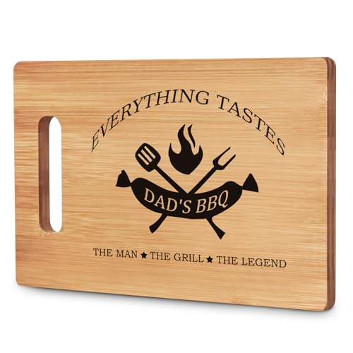 Dad Gifts for Fathers Day, Dad Kitchen Gifts Bamboo Cutting