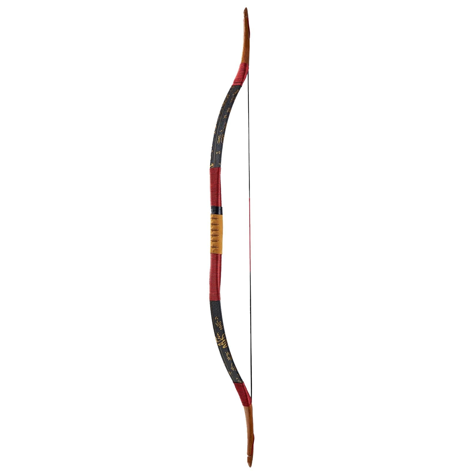 Handgefertigter laminierte traditioneller Langbogen aus Holz für Erwachsene und Jugendliche zum Jagen und Zielschießen, 15-50 lbs. (45LB)
