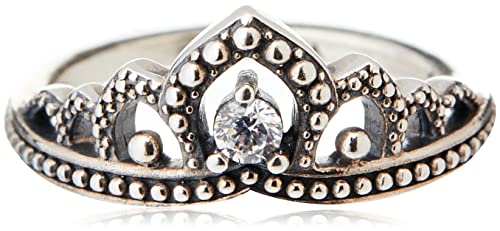 Bague tiare volute Pandora Moments en argent et oxydes de zirconium