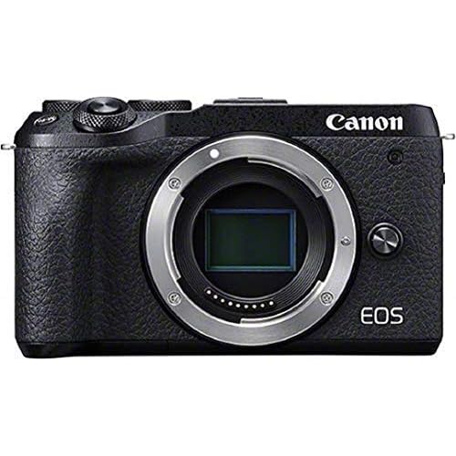 Canon EOS M6 Mark II Systemkamera Gehäuse Body (32,5 Megapixel, APS-C CMOS Sensor, 7,5 cm (3,0 Zoll) Touchscreen LCD, Display , Digic 8, 4K Video, WLAN, Bluetooth), schwarz