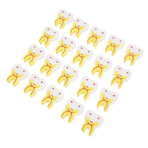 Abaodam 50個歯型消し 無害素材で な学習用品 歯科医院や幼稚園の新学期 向け 男の子女の子用プレゼントとして