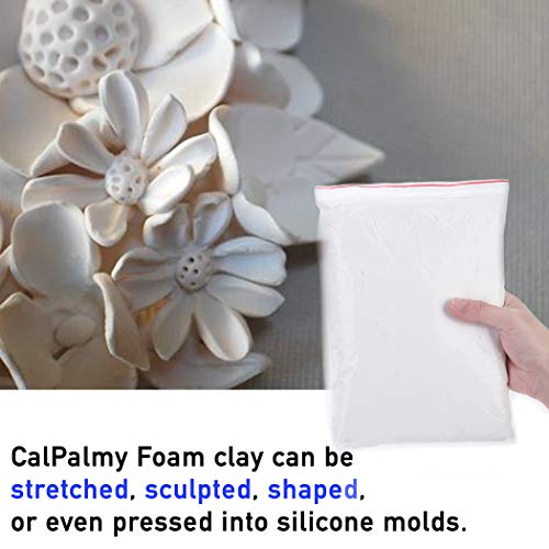 image for CALPALMY Moldable Cosplay Foam Clay (White) – High Density and Hiqh 