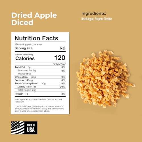 Amrita Dried Apples Diced 16 Oz thumb #1