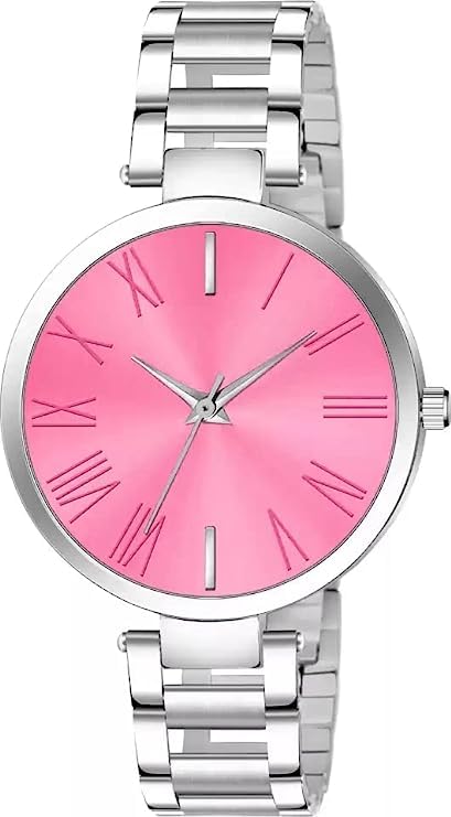 Tymor Stainless Steel Ladies Womens & Girls Wrist Ttn Watch(Dail Color Band) (Silver Pink) (B0CB931LGK) Amazon Price History, Amazon Price Tracker