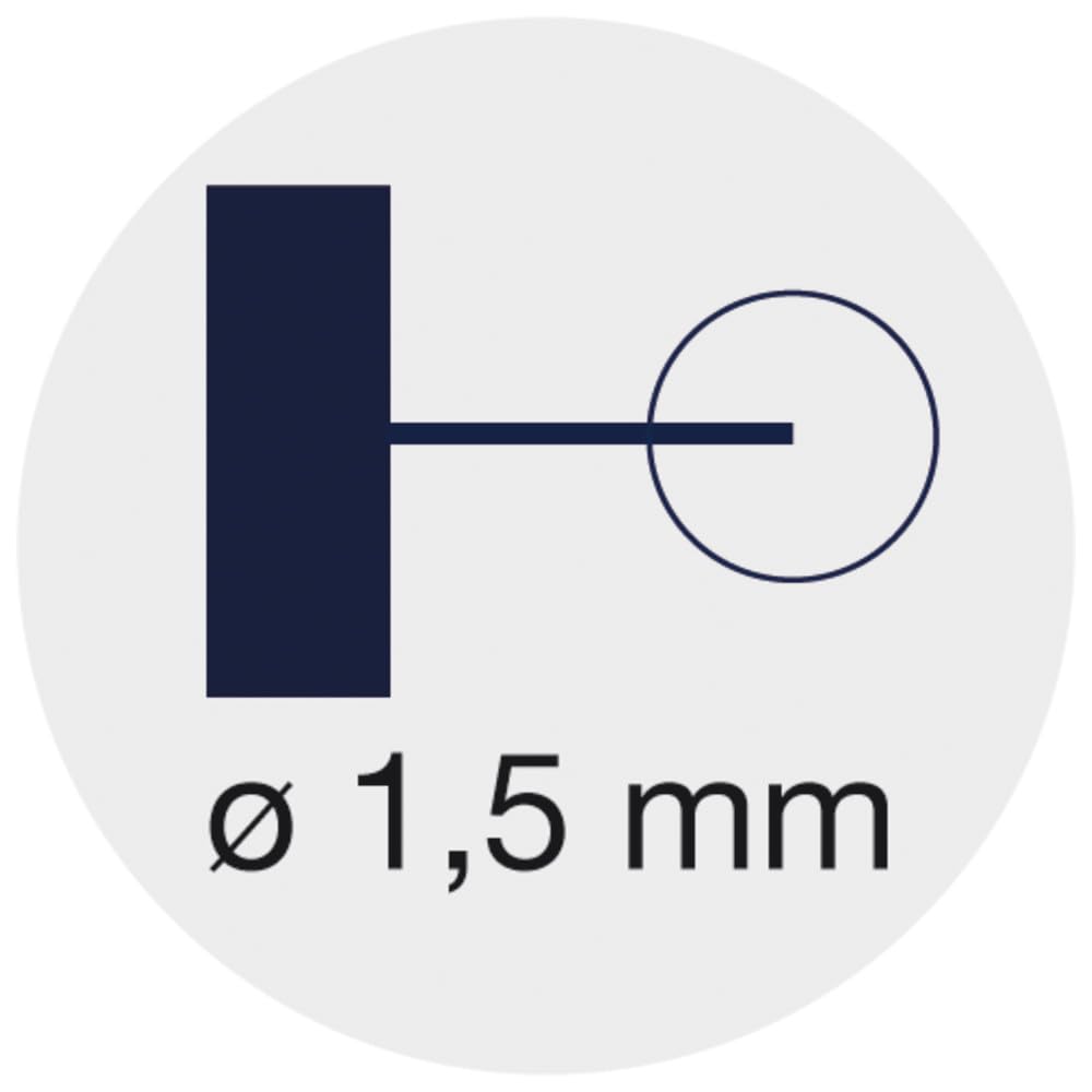 Helios Preisser Taschenmessschieber DIGI-MET (Messbereich: 0 – 150 mm, Schnabellänge: 40, Ablesung, 0,01) 1320 417