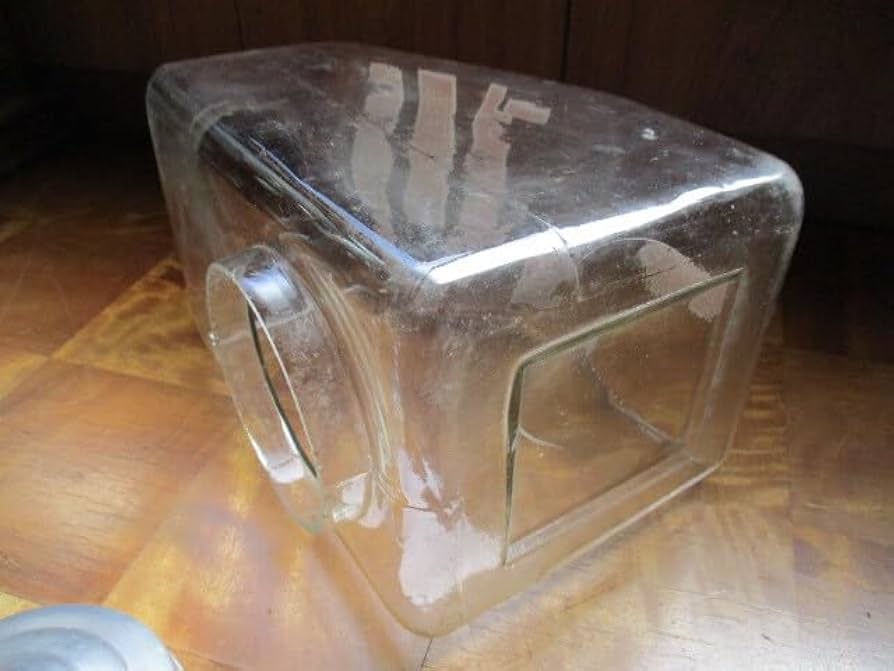 Amazon.co.jp: 明治アリメントガラス瓶ビスケット駄菓子屋さん